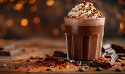 A Cup of Hot Chocolate With Whipped Cream