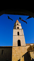 Il borgo ed il castello Pirro del Balzo di Venosa, Potenza, Basilicata. Italy