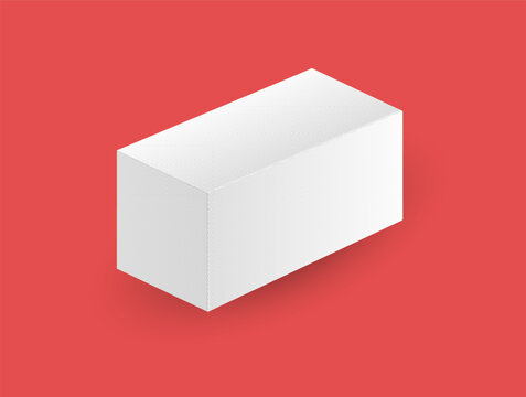 Mockup de caixa em vetor