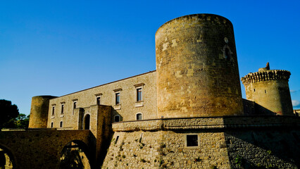 Il borgo ed il castello Pirro del Balzo di Venosa, Potenza, Basilicata. Italy