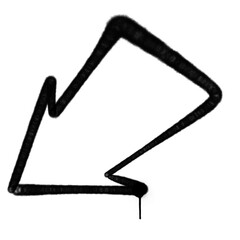 spray arrow graffiti style element