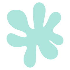 A mint green splash