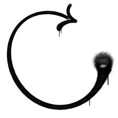 spray arrow graffiti style element