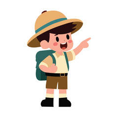Boy Adventure Illustration