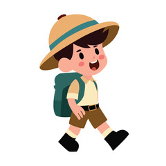 Boy Adventure Illustration