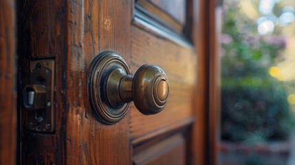 Obraz premium modern smart lock for door, wide