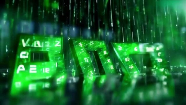 technology background green color 