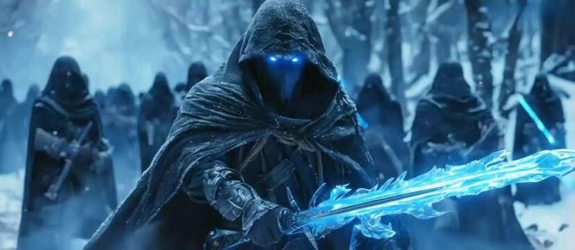 A sword wraith warrior twisted by dark magic
