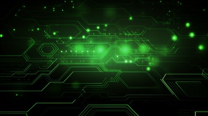 Green and black high-tech background