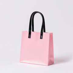 female shopping bag on white background