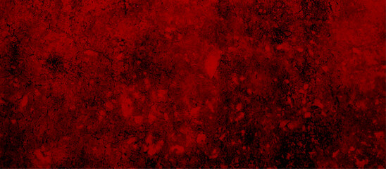 Red in grunge style for portraits, posters. Grunge horror textures backgrounds. Abstract grunge cracked concrete wall.