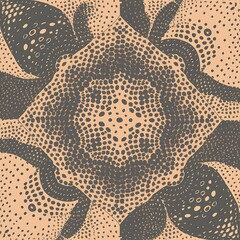 Unusual Aesthetic Stippled Seamless Pattern Geometric Vector Abstract Background Wallpaper