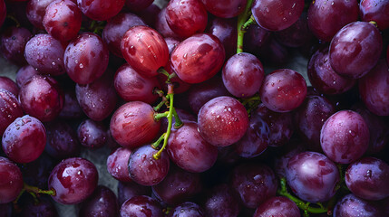 fresh grape top down view background poster 