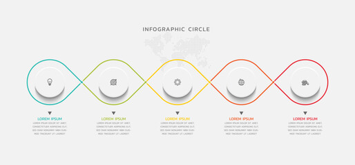 Vector infographics business template design
