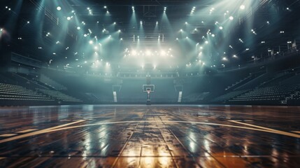 empty basketball arena , empty sports stadium