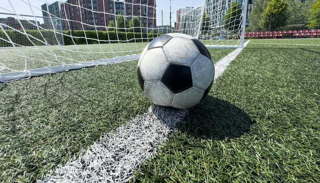 The ball hammered into a gate