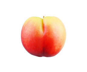 Nectarine isolated on white background.