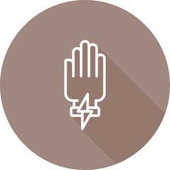 Obraz premium Insulated Gloves Vector Icon