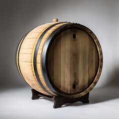old wooden wine barrel