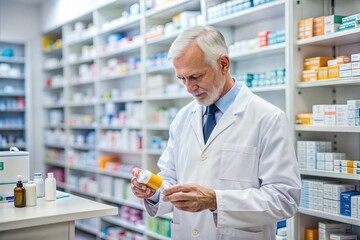 "Experienced Pharmacist Dispensing Medication"
