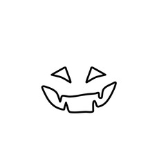 Pumpkin face line 