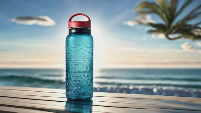 Eco-friendly, BPA-free reusable water bottle that keep drinks cold or hot for hours, ideal for on-the-go hydration