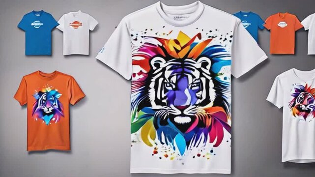 High-quality custom t-shirts made from soft, breathable fabric, perfect for showcasing your unique style or branding