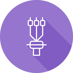 Cable Termination Sleeve Vector Icon