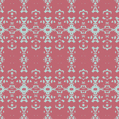 Old wallpaper on the wall.