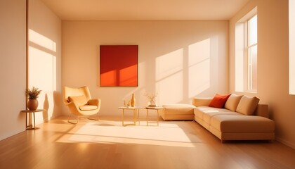 Photo interior modern design room 3d illustration