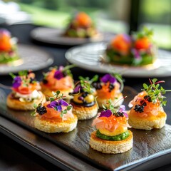 Exquisite Selection of Canapés and Gourmet Bites