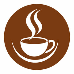 Obraz premium Coffee cup logo icon vector illustration. 