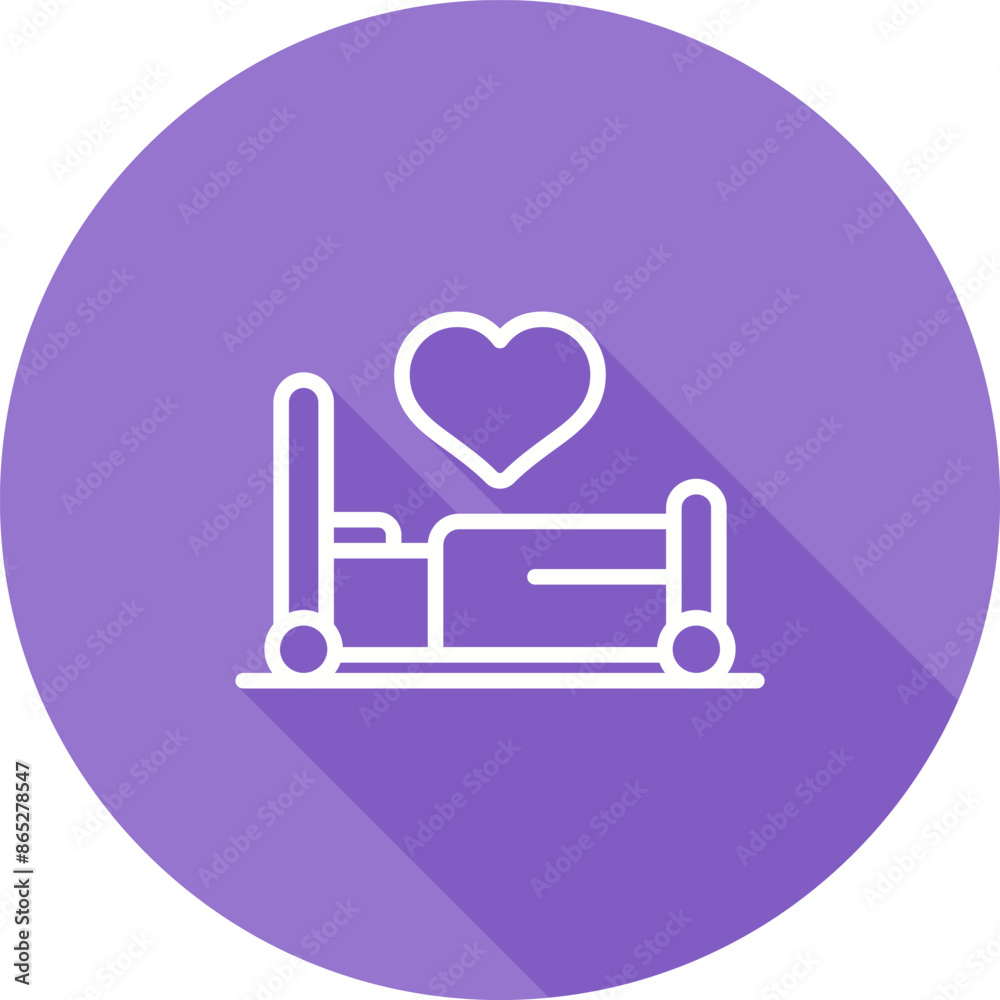 Wall mural Bed Vector Icon