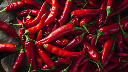 fresh chili Top down view background poster 