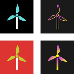 Windmill Vector Icon