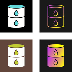Oil Barrel Vector Icon