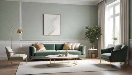 Photo interior modern design room 3d illustration