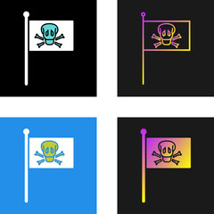 PIrate Flag Vector Icon