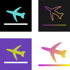 Flight Takeoff Vector Icon