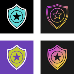 Police Badge Vector Icon