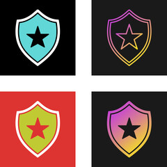 Fototapeta premium Shield Vector Icon