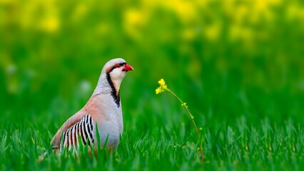 bird on grass