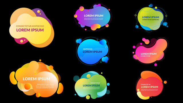 Bright Colorful Liquid Titles