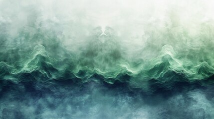 Fototapeta premium Abstract Green and Blue Landscape Background.