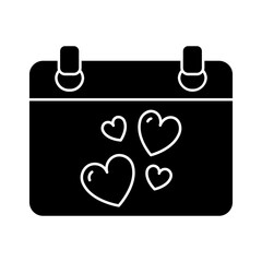 Obraz premium Valentine Day Glyph