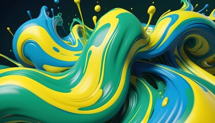 abstract background with waves
