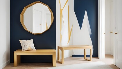 Photo interior modern design room 3d illustration