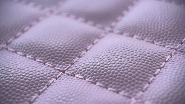 Rotation Lavender Thread Stitched Leather