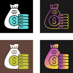 Money Bag Vector Icon