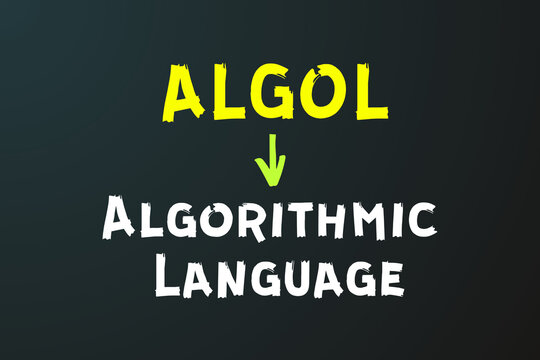 ALGOL Meaning, Algorithmic Language